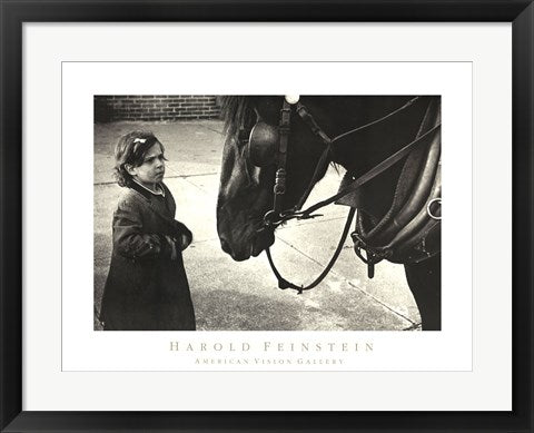 Framed Girl with Horse, 1950 by Harold Feinstein | 18 x 24