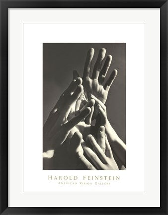 Framed Aspiring Hands, 1977 by Harold Feinstein | 26 x 19