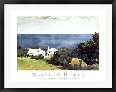 Framed Art Shore at Bermuda by Winslow Homer | 24 x 32
