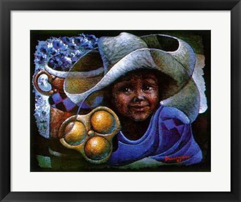 Framed Sombrero by Lyonel Laurenceau | 18 x 22
