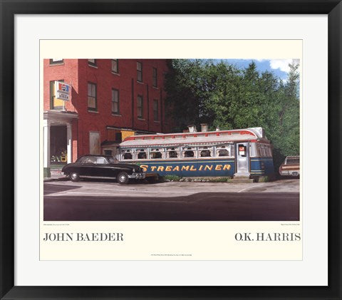 Framed Streamliner by John Baeder | 20 x 24