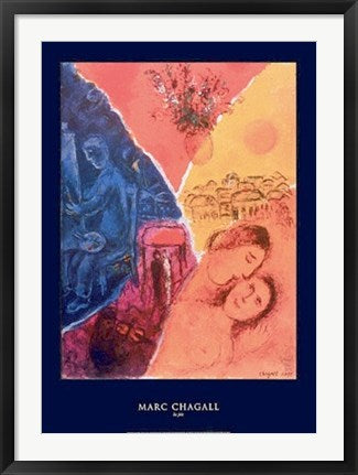Framed La Joie by Marc Chagall | 34 x 24