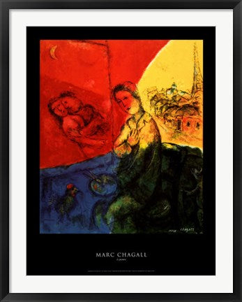 Framed Le Peintre by Marc Chagall | 34 x 26