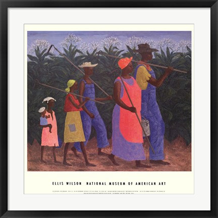 Framed Field Workers by Ellis Wilson | 25 1/2 x 25 1/2