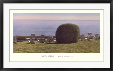 Framed Art Oceanfront View by Joseph Reboli | 20 x 36