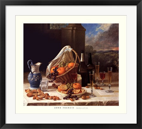 Framed Luncheon Still Life by John Francis | 23 x 26