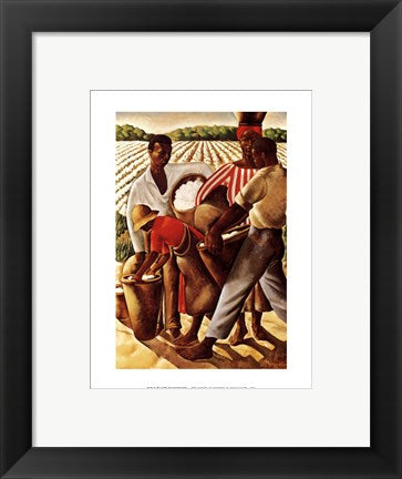 Framed Art Employment of Negroes in Agriculture, 1934 (AKA: Cotton Pickers) (m...