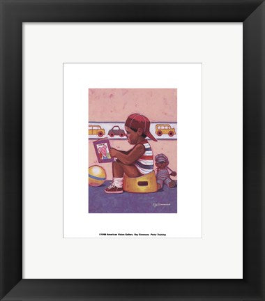 Framed Art Potty Training by Ray Simmons | 10 x 8