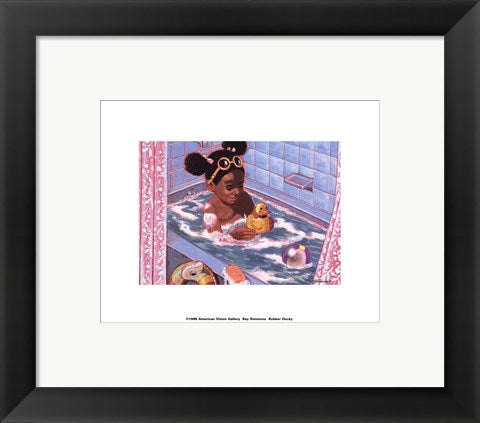 Framed Art Rubber Ducky by Ray Simmons | 8 x 10