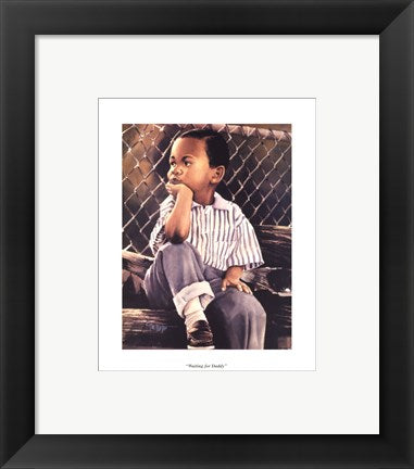 Framed Art Waiting for Daddy by Tim Hinton | 10 x 8