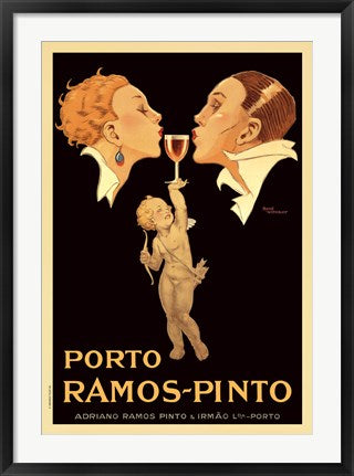 Framed Porto Ramos by Rene Vincent | 34 5/8 x 24