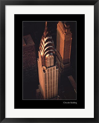 Framed Art Chrysler Building by Nathan Benn | 24 x 18