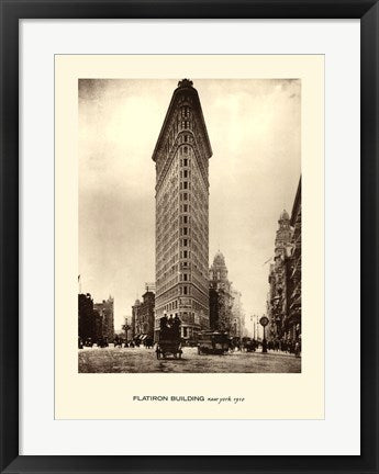 Framed Art Flatiron Building, New York, 1910 24 x 18