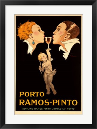Framed Porto Ramos (small) by Rene Vincent | 24 1/4 x 16 3/4