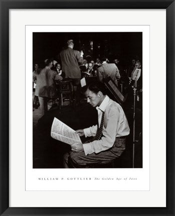Framed Frank Sinatra by William Gottlieb | 24 x 18