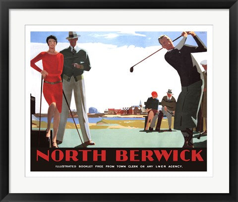 Framed North Berwick by Andrew Johnson | 21 1/2 x 26 5/8