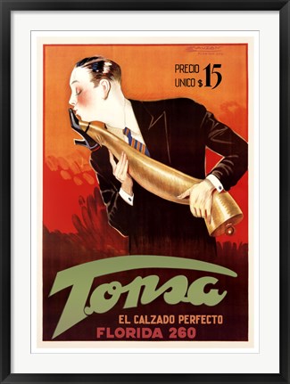 Framed Tonsa by Achille Mauzan | 38 x 27 1/4