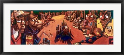 Framed The Poker Game by Justin Bua | 13 ¼ x 36