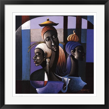 Framed Trilogy of Expression I by Shubert Denis | 24 x 23 3/4
