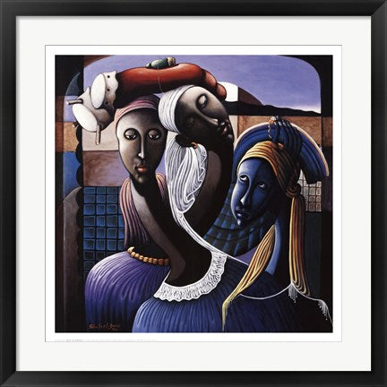 Framed Trilogy of Expression II by Shubert Denis | 24 x 23 3/4