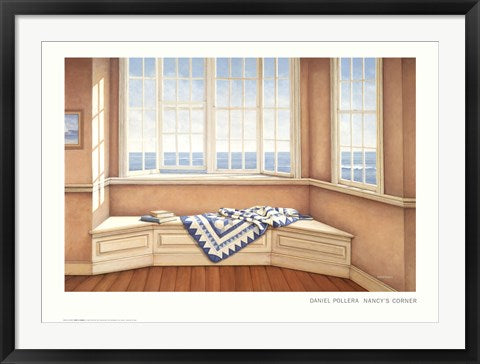 Framed Nancy's Corner by Daniel Pollera | 24 1/8 x 34 1/8
