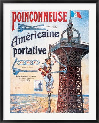Framed Americaine Portative 40 x 28