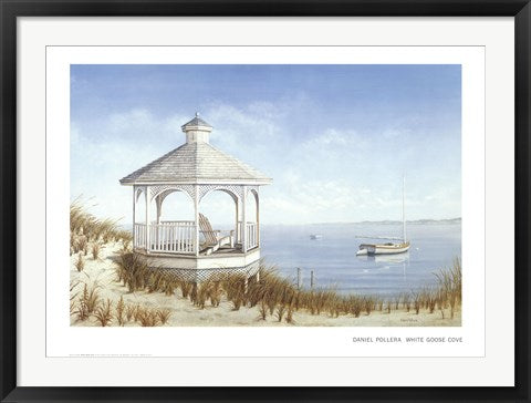 Framed White Goose Cove by Daniel Pollera | 24 1/4 x 34 1/8