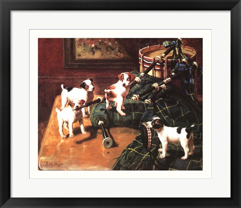 Framed He Who Pays the Piper Calls the Tune by John Hayes | 16 x 20