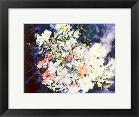 Framed Art Morning Glories by David Maddern | 11 x 14