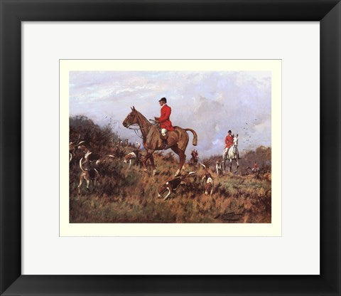 Framed Art Drawing the Gorse by Henry Alken | 10 ¾ x 13 ½