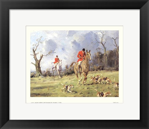 Framed Art Full Cry by George Wright | 10 ¾ x 13 ½