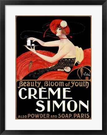 Framed Crème Simon by Emilio Vila | 24 1/2 x 18 1/4