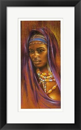 Framed Matata by Ben Mogador | 19 3/4 x 9