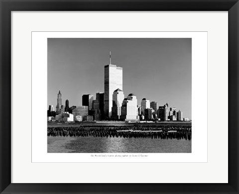 Framed World Trade Center by Henri Silberman | 15 3/4 x 19 3/4