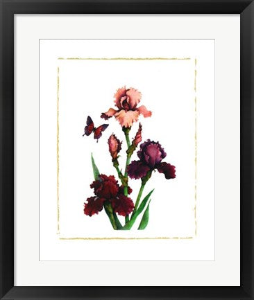 Framed Art Irises of Spring I by Morgan Kari | 19 3/4 x 15 3/4