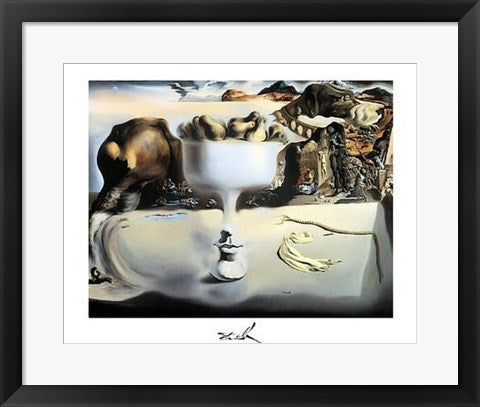 Framed Apparition d'un Visage by Salvador Dali | 15 3/4 x 19 3/4