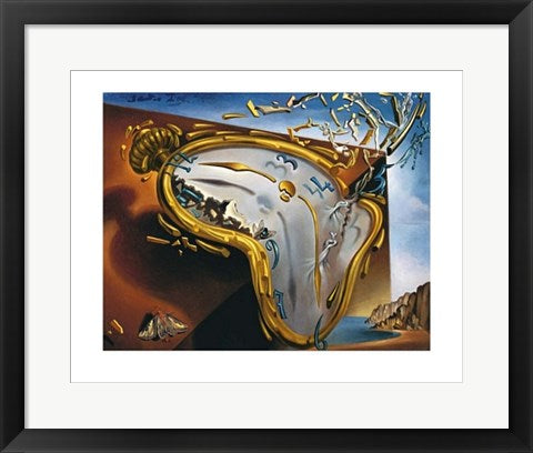 Framed Montre Molle by Salvador Dali | 15 3/4 x 19 3/4