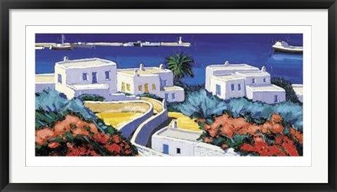 Framed Printemps dans les Iles by Jean-Claude Quilici | 19 3/4 x 39 1/2 Ar...