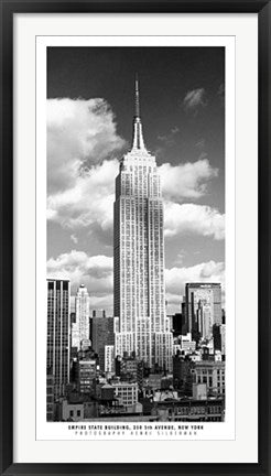 Framed Art Empire State Building by Henri Silberman | 39 1/2 x 19 3/4