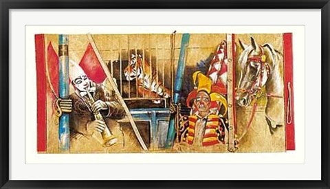 Framed Circus Circus by Rolf Knie | 19 3/4 x 39 1/2