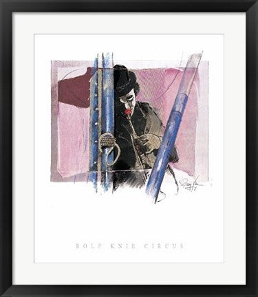 Framed Musik Clown by Rolf Knie | 23 1/2 x 19 5/8
