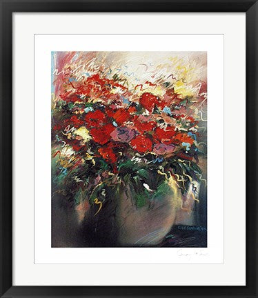 Framed Floral Composition I by Candy Le Sueur | 23 ½ x 19 5/8
