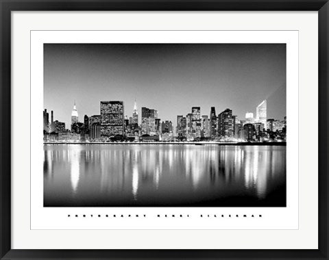 Framed Manhattan East Side by Henri Silberman | 23 1/2 x 31 1/2