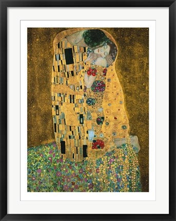 Framed Der Kuss by Gustav Klimt | 31 1/2 x 23 1/2
