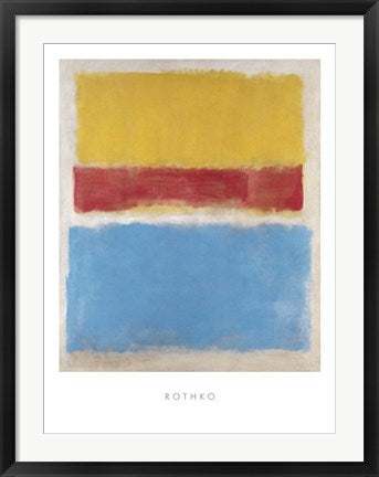 Framed Untitled (Yellow, Red and Blue) by Mark Rothko | 31 1/2 x 23 1/2 Ar...