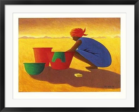 Framed Art Washer Woman by Tilly Willis | 31 1/2 x 23 1/2