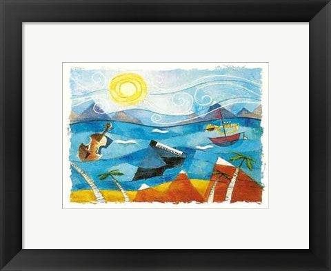 Framed Art California Currents by Antonio Cangemi | 9 1/2 x 11 3/4