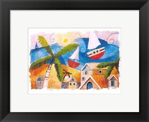 Framed Art Bahamas by Antonio Cangemi | 9 1/2 x 11 3/4