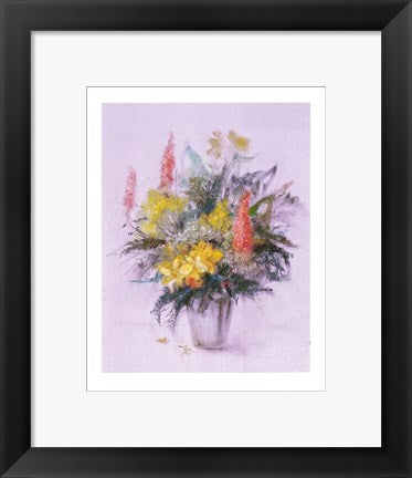 Framed Art Blumenstrauss III by Mimi Selzner | 11 3/4 x 9 1/2