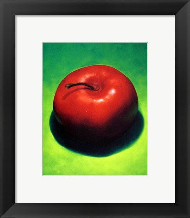 Framed Art Apple by Justin Heath | 11 3/4 x 9 1/2
